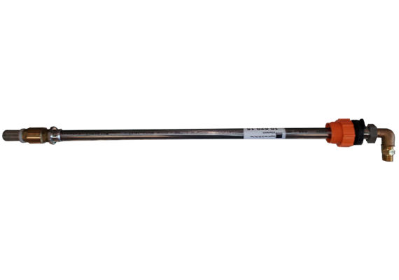 Inox Saugrohr 3/4" 60° AG für 200 l Fass