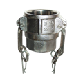 Kamlok-Mutterteil Inox mit Innegewinde 633-D - 1½"