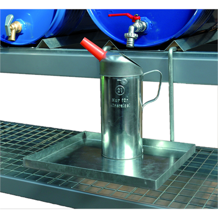 Kannenträger zur Montage auf Fassregalen und Kanisterregalen