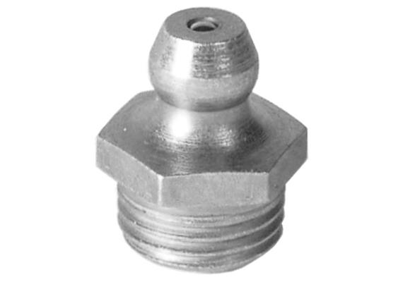 Kegel-Schmiernippel H1 1/4" aus Stahl verzinkt - SW14 - VPE 100 Stk.