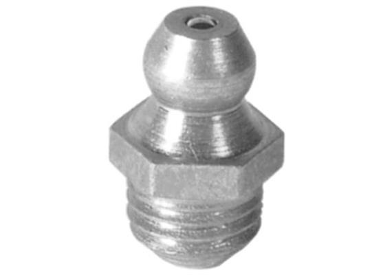 Kegel-Schmiernippel H1 1/8" aus Stahl verzinkt - SW11 - VPE 100 Stk.