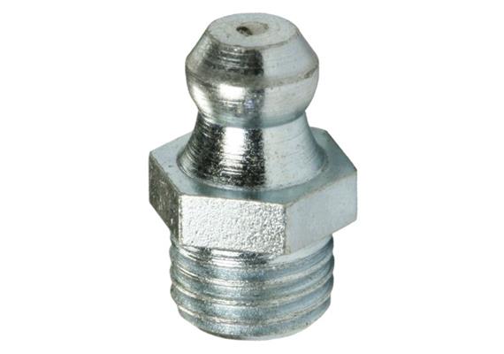 Kegel-Schmiernippel H1 M8x1.25 aus Stahl verzinkt - SW9 - VPE 100 Stk.