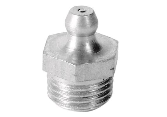 Kegel-Schmiernippel H1 R1/4" aus Inox 1.4305 (V2A), SW14 - VPE 5 Stk.