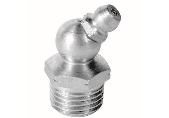 Kegel-Schmiernippel H2 1/4" aus Inox 1.4305 (V2A), SW14 - VPE 5 Stk.