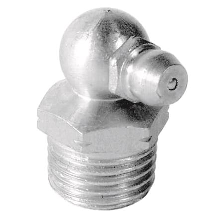Kegel-Schmiernippel H3 1/4" aus Inox 1.4305 (V2A), SW14 - VPE 5 Stk.