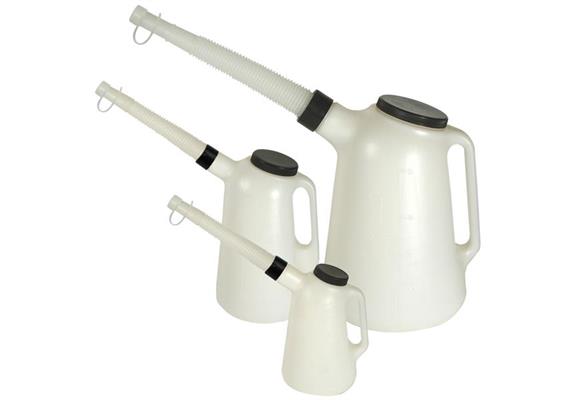 Kunststoff Flüssigkeitsmass Set Typ J-PE 1 / 2 / 5 Liter