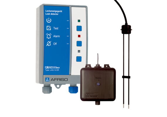 Leckanzeigegerät LAG-14 ER KIT AFRISO, mit Relais, Behälter und Sonde