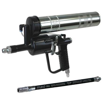 Lube-Shuttle Einhand-Druckluft-Fettpresse DF-LS - 1/8", mit Schlauch RH30-C