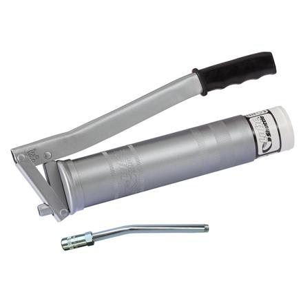 Lube-Shuttle Hebelfettpresse MATO lackiert - 1/8", mit Düsenrohr und Hydraulikmundstück