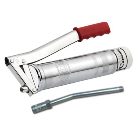 Lube-Shuttle Hebelfettpresse MATO verzinkt - 1/8", mit Düsenrohr und Hydraulikmundstück