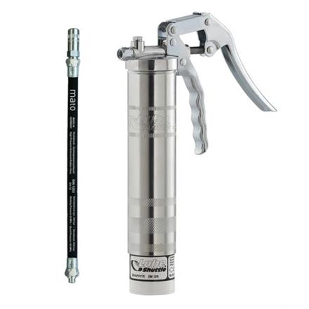 Lube-Shuttle TG Einhandfettpresse MATO - 1/8", mit RH30-C und 4-Backen-Hydraulikmundstück