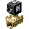Magnetventil zwangsgesteuert G½" - 2/2 Wege, FPM, Messing, 12 V, stromlos geschlossen