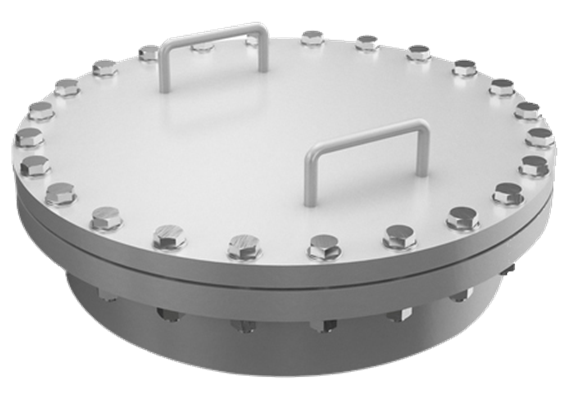 Mannlochdeckel seitlich Ø 600 mit Zargen 200 x 6 mm | Bild 1