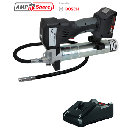 MATO AccuGreaser 18V Premium-LS mit 2.0Ah Akku und Ladegerät AMPShare by BOSCH