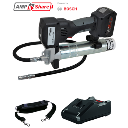 MATO AccuGreaser 18V Professional-LS mit 4.0Ah Akku und Ladegerät AMPShare by BOSCH