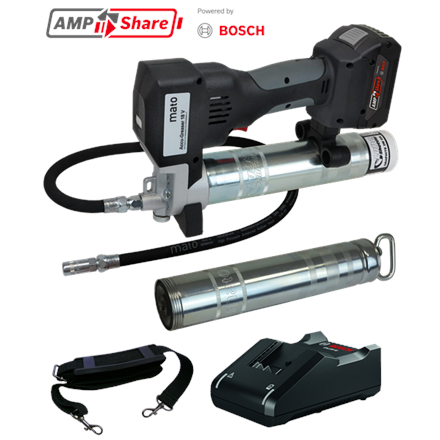 MATO AccuGreaser 18V Professional-S-LS mit 4.0Ah Akku und Ladegerät AMPShare by BOSCH