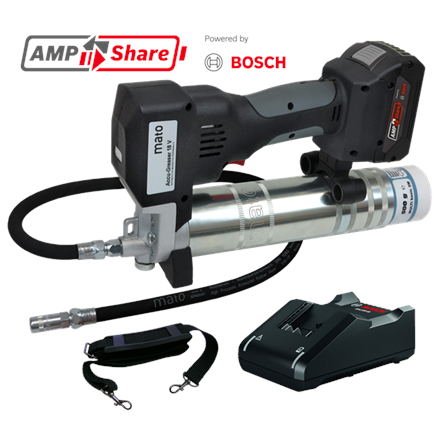 MATO AccuGreaser 18V Professional-SP mit 4.0Ah Akku und Ladegerät AMPShare by BOSCH