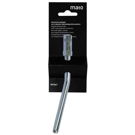 MATO Düsenrohr gebogen E4024 - 150 mm - 1/8" mit Hydraulikgreifmundstück
