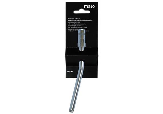 MATO Düsenrohr gebogen E4024 - 150 mm - 1/8" mit Hydraulikgreifmundstück