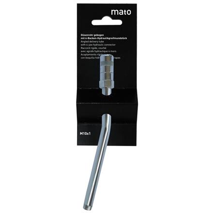 MATO Düsenrohr gebogen E4024 - 150 mm - R1/8" mit Hydraulikgreifmundstück