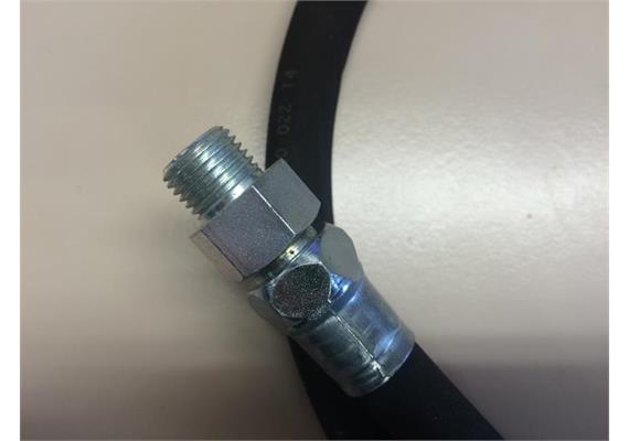 MATO Hochdruck-Gummipanzerschlauch RH100 - Länge 1 m - 1/4" IG/AG | Bild 3