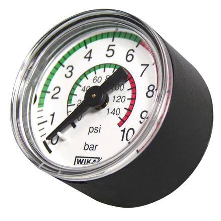 Mesto Manometer für HD-Sprühgeräte 6 bar und Abstellventil
