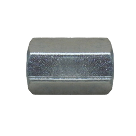 Muffe Stahl verzinkt M10x1, Länge 13 mm, SW14