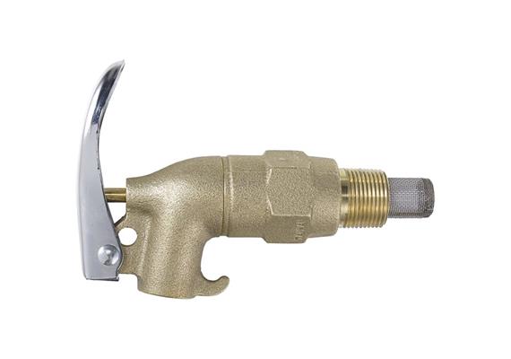 Öl Sicherheits Fasshahn 3/4" AG aus Messing - selbstschliessend