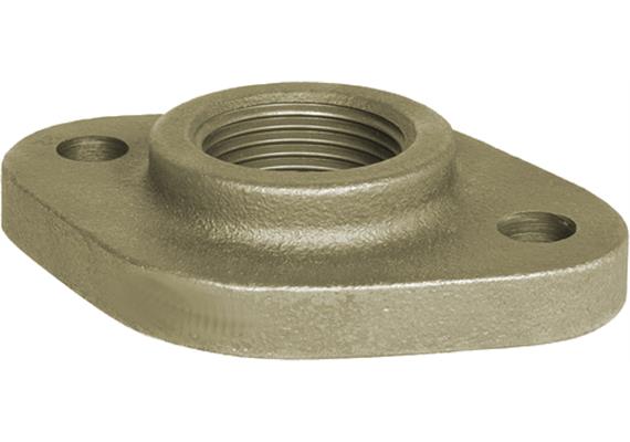 Ovalgewindeflansch 1½" Stahl verzinkt DIN5435