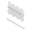 PATCH-Verbinder M51.2SW-P1/SS-113 mm, m. Vst. NYN  Draht 0,65 x 0,5 mm aus 1.4404