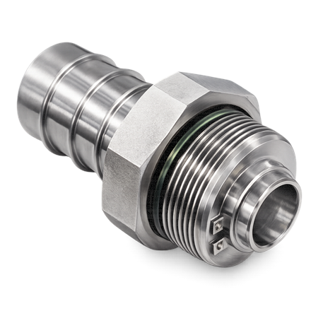 PIUSI Drehgelenk Inox 3/4" x DN19 Schlauchstutzen