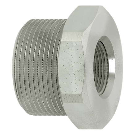 Reduziernippel Messing vernickelt 1/2" AG x 3/8" IG