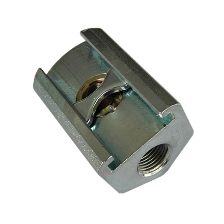 Schiebe- und Stosskupplung für Flachschmiernippel ø 16 mm
