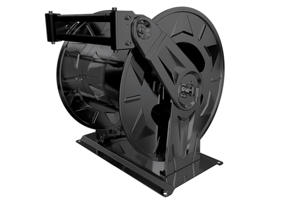 Schlauchaufroller 6001 RAL7016 mit 30 m DN25 Anschluss 1" AG