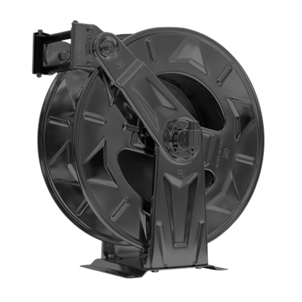 Schlauchaufroller HR 1200 FE HAI RAL7016 mit 10 m NBR-Schlauch DN20 1" AG