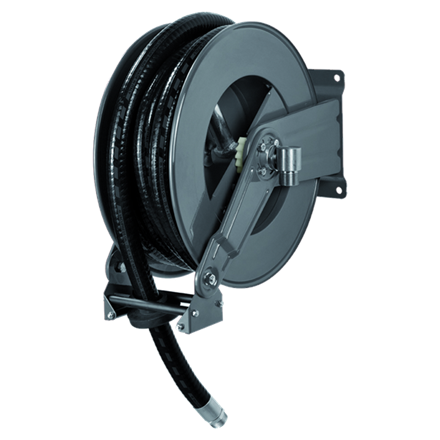 Schlauchaufroller HR1200 HAI 20 bar RAL7016, 10 m DN19 SBR Schlauch