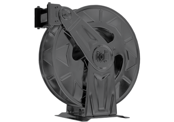 Schlauchaufroller HR3501 RAL7016 mit 20 m Ölschlauch DN20 3/4" 60° IG