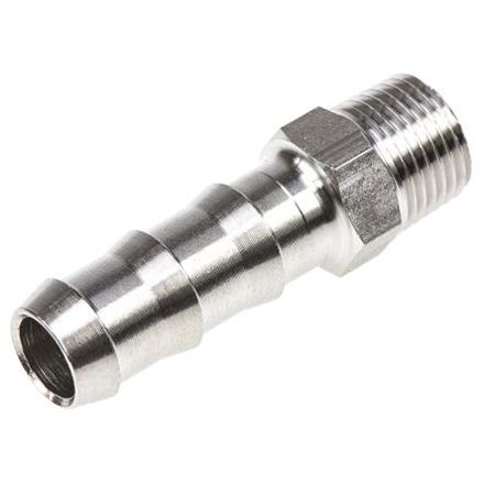 Schlauchnippel Messing vernickelt DN8 x 1/4" AG