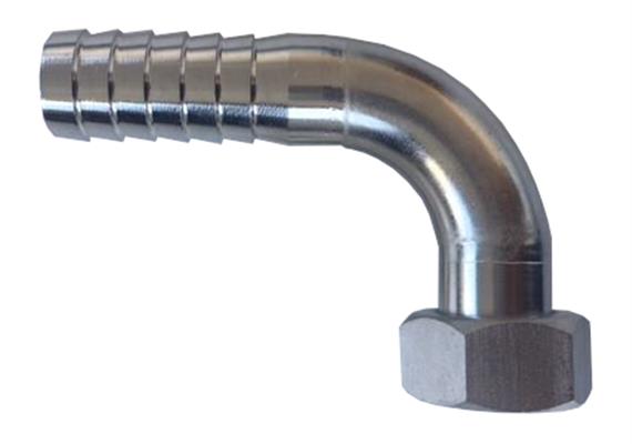 Schlauchtülle Inox gebogen DN25 x 1" IG zu APLR/AL 25