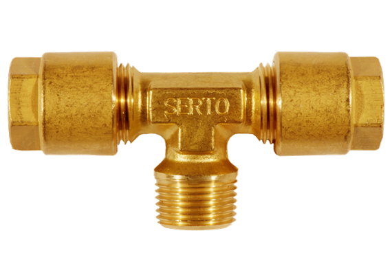 Serto T-Einschraubverschraubung 8-1/4-8 Messing