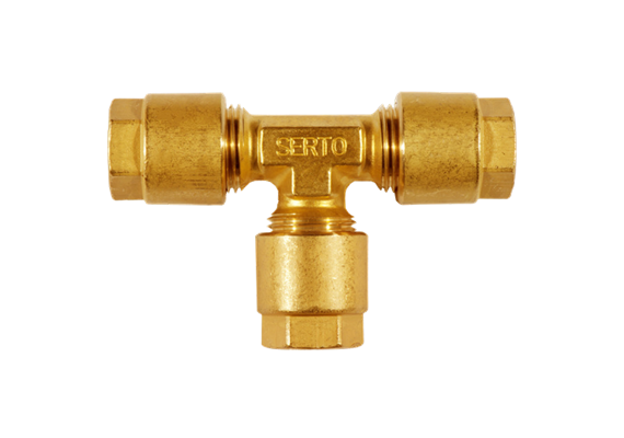 Serto T-Verschraubung 6 Messing