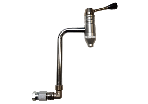 Sicherheitshahn für Direktanschluss an pneuMATO-Pumpen für Öl mit 1/2" Überwurfmutter | Bild 1