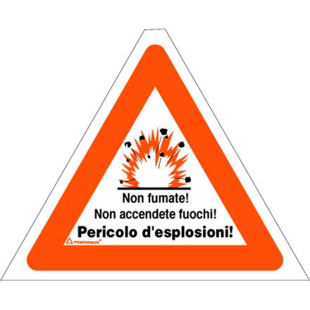 Signalhülle TRIOPAN 60 cm (PERICOLO D'ESPLOSIONI)