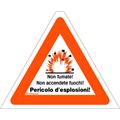 Signalhülle TRIOPAN 60 cm (PERICOLO D'ESPLOSIONI)
