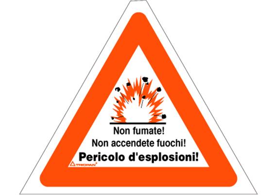 Signalhülle TRIOPAN 60 cm (PERICOLO D'ESPLOSIONI)
