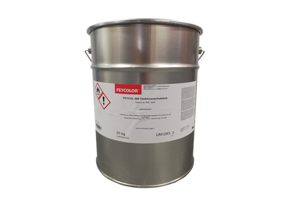 Tankinnenschutzlack Feycolor rot/braun RAL 3009, für Heizöl und Oeko-Öl