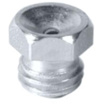 Trichter-Schmiernippel D1 1/8" aus Stahl verzinkt, SW11 - VPE 100 Stk.