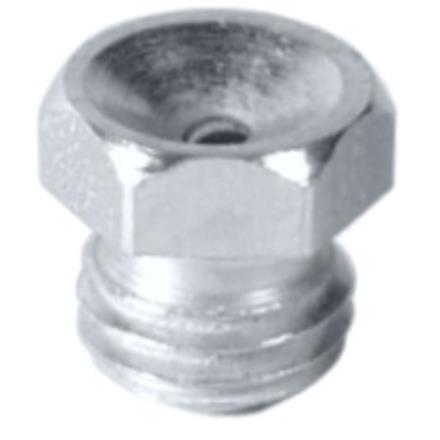 Trichter-Schmiernippel D1 1/8" aus Stahl verzinkt - VPE 500 Stk.