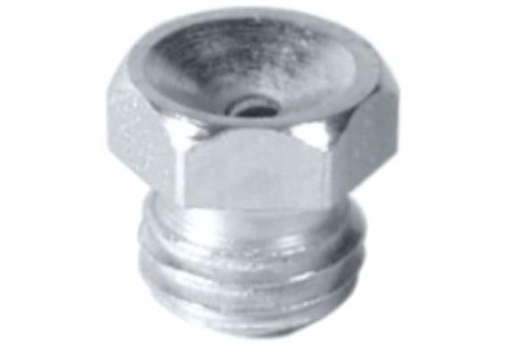 Trichter-Schmiernippel D1 1/8" aus Stahl verzinkt - VPE 500 Stk.