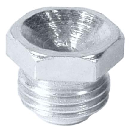Trichter-Schmiernippel D1 M8x1 aus Stahl verzinkt, SW9 - VPE 100 Stk.